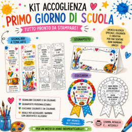🎨✨  KIT PRIMO GIORNO DI SCUOLA! ✨🎨