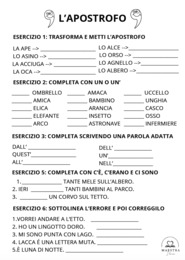 ESERCIZI APOSTROFO