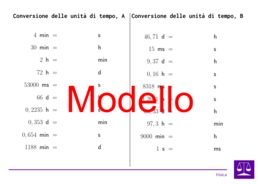 Conversione delle unità di tempo | fisica | 26 colonne