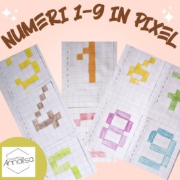 PIXEL ART: NUMERI DA 1 A 9