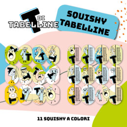 Kit "TdiTABELLINE" PaperSQUISHY e Poster (e numeri) in CT con MAESTRAINBLUEJEANS