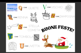 ALFABETO DI NATALE - Ripassa e colora le parole del Natale dalla A alla Z