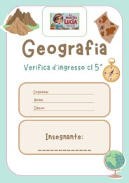 VERIFICA DI INGRESSO GEOGRAFIA CLASSE QUINTA