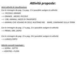 Attività varie CAA