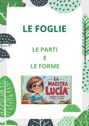 LE FOGLIE, CARATTERISTICHE E FORME