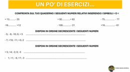ALLA SCOPERTA DEI NUMERI RELATIVI