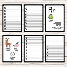 Schede per imparare a scrivere le lettere dell’alfabeto - Back to school