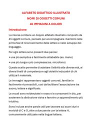 ALFABETO DIDATTICO ILLUSTRATO