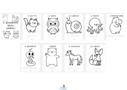 IL QUADERNO DEGLI ANIMALI DA COLORARE