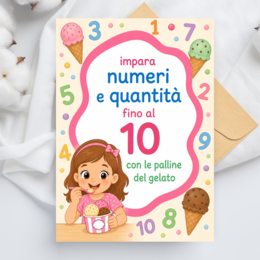 Gioco per imparare numeri e quantità