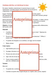 Giochiamo alla pace; attività per l'educazione civica