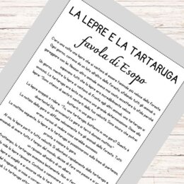 Schede didattiche La lepre e la tartaruga - Esopo