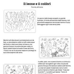 Il leone e il colibrì - Giornata della Terra