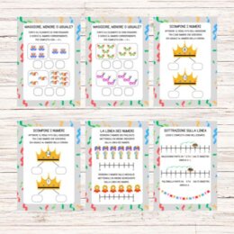 Schede didattiche matematica carnevale classe prima