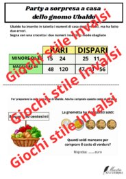 Quiz matematici stile Invalsi seconda primaria