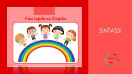 Sintassi: Frasi logiche ed illogiche