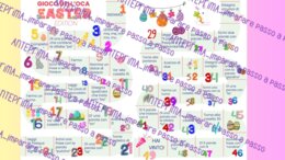 Gioco dell'oca delle sillabe di Pasqua