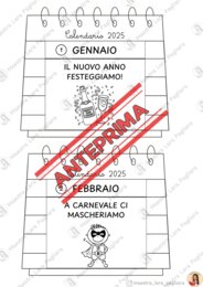 Calendario dei mesi dell'anno