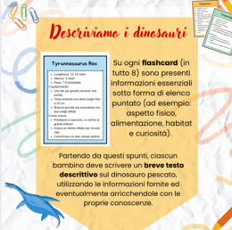 Descriviamo i dinosauri - flashcard classe terza