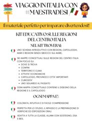 LE REGIONI DEL CENTRO