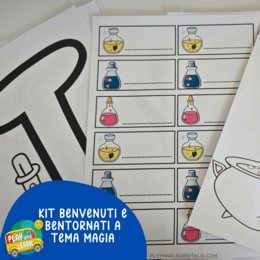 ACCOGLIENZA: KIT BENVENUTO E BENTORNATI A TEMA MAGIA
