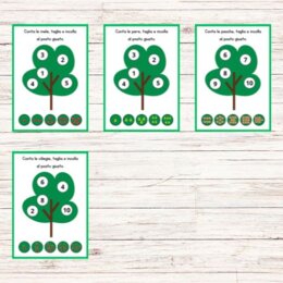 Gioco per imparare a contare - Alberi e frutti