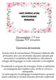 Carte nomenclatura della Primavera