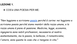 Percorso sul genere poesia prima media