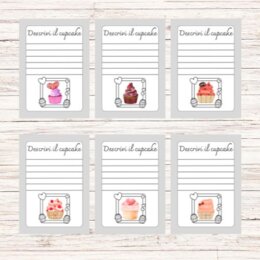 Descrivi i cupcakes - Schede didattiche sulla descrizione