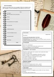 IL DIARIO E LA LETTERA - Lezione Italiano classi 4° e 5°