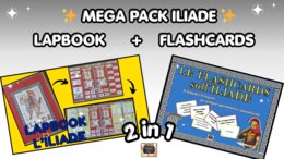 🏛️ MEGA PACK ILIADE: Lapbook Interattivo + 24 Flashcards di Ripasso