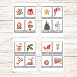 Flashcards di Natale in inglese
