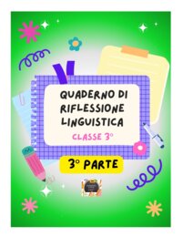 QUADERNO DI ITALIANO classe 3^ - 3° parte con kit di schede in b/n