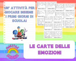 PRIMI GIORNI - GIOCO SULLE EMOZIONI A SCUOLA