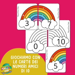 GIOCHIAMO CON LE CARTE DEI NUMERI AMICI DI 10