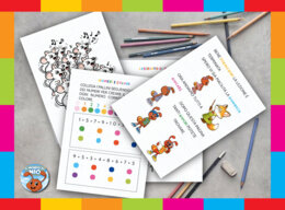 ​Il Mio Primo Quaderno di Matematica: Stampatello Maiuscolo, Rime, Amici del 10, Tangram dei Numeri e Laboratorio Giochi. PDF 5-7 anni.