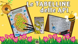 🐝Le Tabelline delle Api - Attività di Associazione e Ritaglio🐝