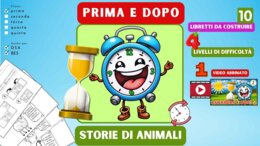 PRIMA E DOPO - 10 LIBRETTI CON GLI ANIMALI DA CREARE