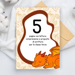 Lettura e comprensione classe terza scuola primaria - Il drago assonnato