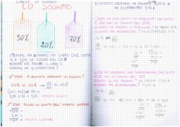 Quaderno Matematica Classe V - APRILE (Percentuale, Sconto e Interesse - 15 pag)