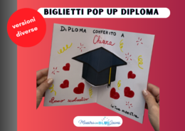 Biglietti diploma di fine anno POP UP