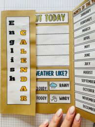 LAPBOOK - English Calendar