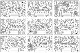 COPERTINE TEMA DOODLE E LETTERING - Vita da Mammestra