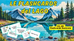 KIT 20 FLASHCARDS SUL LAGO – Gli ambienti geografici – Classe 3^