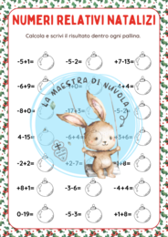 Compiti natalizi di MATEMATICA classe quinta