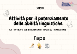 GIOCHI DI PAROLE: FLASH CARD PAROLE PIANE PER IL POTENZIAMENTO LINGUISTICO