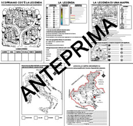 GEOGRAFIA: LA LEGENDA DELLE CARTE GEOGRAFICHE - SCHEDE ESERCIZI - DALLA CLASSE TERZA - SCUOLA PRIMARIA