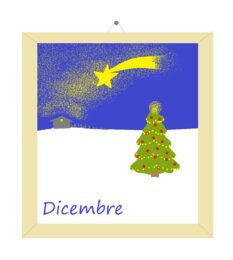 DICEMBRE - Poesia in rima + Immagine+ Biglietto augurale
