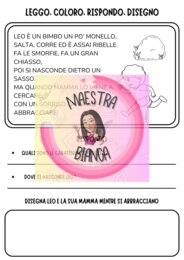 LEGGO COLORO RISPONDO E DISEGNO - BREVI LETTURE IN RIMA SCRITTE IN MAIUSCOLO