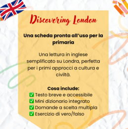 Discovering London - inglese classe terza e quarta